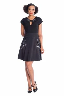 Banned Release The Spiders Top -Cheap GOTHIC DRESSES Store 06 30 TP10433BLK 1581 300x