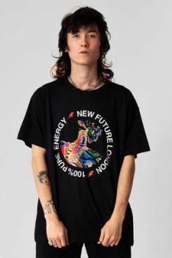 Long Clothing 100% Pure Energy - Black T-Shirt - Unisex