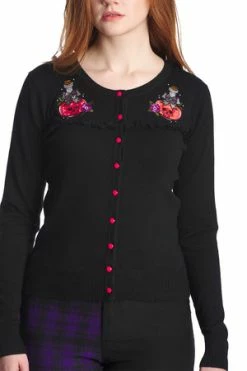 Banned Poison Rip Cardigan -Cheap GOTHIC DRESSES Store 1641209134CA21098 20BLK2956 300x