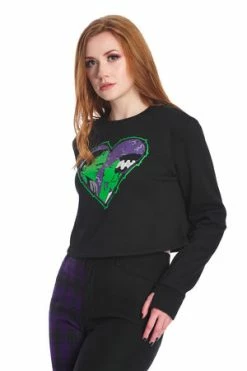 Banned Made For Each Other Top -Cheap GOTHIC DRESSES Store 1641211745TP10878 20BLK2961 300x