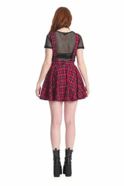 Banned Don't Settle Pinafore -Cheap GOTHIC DRESSES Store 1642504650DR16768 20RED2756 300x