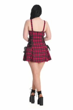 Banned Klondike Lace Up Dress -Cheap GOTHIC DRESSES Store 1642504897DR16769 20RED2874 300x