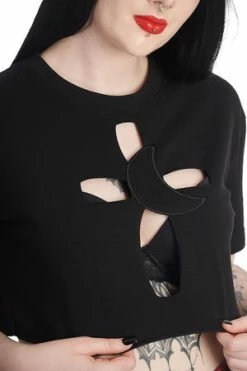 Banned Cross My Heart Top -Cheap GOTHIC DRESSES Store 1659023912TP10495 20BLK 5 300x