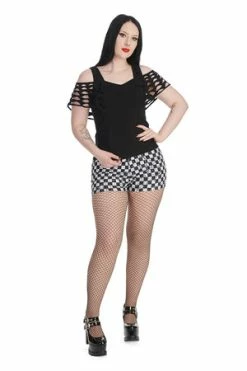 Banned Broken Wings Top -Cheap GOTHIC DRESSES Store 1659024995TP10510 20BLK 2 300x
