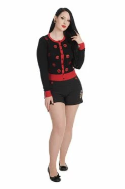 Banned Sail & Skull Cardigan -Cheap GOTHIC DRESSES Store 1659525522CA21160 20BLK 20RED 2 300x