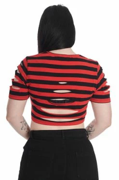 Banned Toxicbby Top -Cheap GOTHIC DRESSES Store 1659532952TP10511BLK 20RED 4 300x
