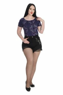 Banned Snake Charm Top -Cheap GOTHIC DRESSES Store 1659540278TP10564 20PURPLE 2 300x