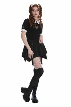 Banned Darkness Cat Top -Cheap GOTHIC DRESSES Store 1674045661TP10295 20BLK 2 300x