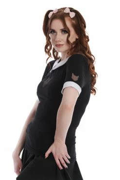 Banned Darkness Cat Top -Cheap GOTHIC DRESSES Store 1674045661TP10295 20BLK 3 300x