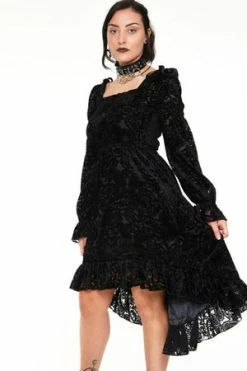 Jawbreaker Paisley Burnout High Low Dress