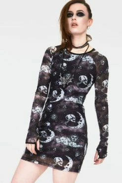 Jawbreaker Moonstone Long Sleeve Mini Dress