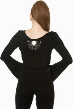 Banned 9 Lives Jersey Top -Cheap GOTHIC DRESSES Store 9 lives jersey top banned 3 300x
