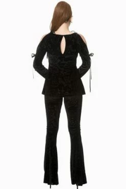 Banned Black Angel Flare Sleeve Bow Top -Cheap GOTHIC DRESSES Store Black Angel Flare Sleeve Bow Top Banned 4 300x