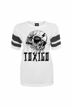 Toxico Bolt Skull Mesh Tee -Cheap GOTHIC DRESSES Store Bolt Skull Mesh Tee Toxico 3 300x