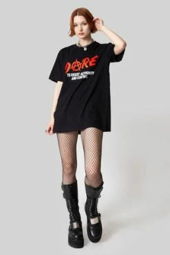 Long Clothing Dare T-shirt - Unisex -Cheap GOTHIC DRESSES Store Dare T shirt Unisex Long Clothing 3 300x