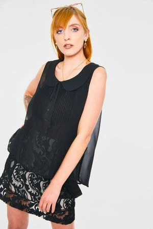 Jawbreaker Dark Chiffon Top 1 Jawbreaker Dark Chiffon Top