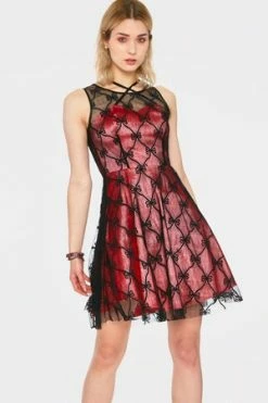 Jawbreaker Fire Edge Lace Dress