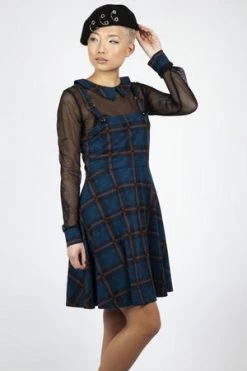 Jawbreaker Get Fluid Plaid Overall Dress -Cheap GOTHIC DRESSES Store Get Fluid Plaid Overall Dress Jawbreaker 3 300x