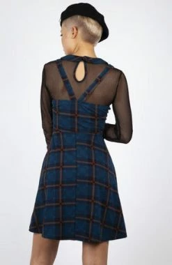 Jawbreaker Get Fluid Plaid Overall Dress -Cheap GOTHIC DRESSES Store Get Fluid Plaid Overall Dress Jawbreaker 4 300x