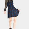Jawbreaker Get Fluid Plaid Overall Dress