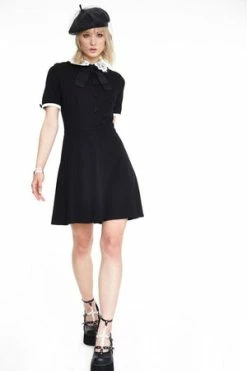 Jawbreaker Knit Dress With Lace Collar -Cheap GOTHIC DRESSES Store Knit Dress With Lace Collar Jawbreaker 3 300x