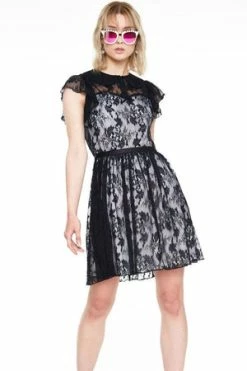 Jawbreaker Lace Overlay Collar Dress -Cheap GOTHIC DRESSES Store Lace Overlay Collar Dress Jawbreaker 3 300x