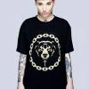 Long Clothing Mishka 2.0 Death Adder Chain T-Shirt - Gold Or Turquoise
