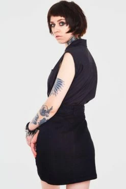 Jawbreaker Pins And Needles Sleeveless Shirt -Cheap GOTHIC DRESSES Store Pins and Needles Sleeveless Shirt Jawbreaker 4 300x