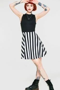 Jawbreaker Recently Deceased Striped Dress