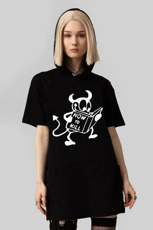 Long Clothing How To Kill - Hooded T-shirt 1 Long Clothing How To Kill - Hooded T-shirt