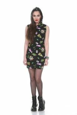 Jawbreaker Skull Fast Food Bodycon Dress -Cheap GOTHIC DRESSES Store Skull Fast Food Bodycon Dress Jawbreaker 6 300x
