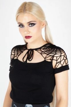 Jawbreaker Spiderweb Knit Top -Cheap GOTHIC DRESSES Store Spiderweb Knit Top Jawbreaker 4 300x