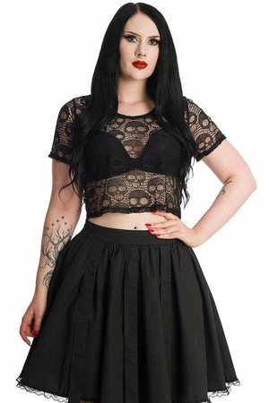 Banned Lace Skull Top 1 Banned Lace Skull Top