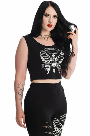 Banned Skeleton Butterfly Cropped Top 2 Banned Skeleton Butterfly Cropped Top - Image 2