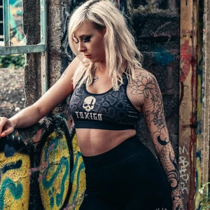 Toxico Skull Cross Snake Sport Bra 2 Toxico Skull Cross Snake Sport Bra - Image 2