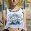Toxico Whitetrash Metal Crop Mesh Vest