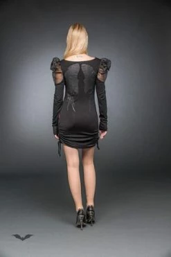 Queen Of Darkness Angel Wing Print Dress -Cheap GOTHIC DRESSES Store angel wing print dress queen of darkness 5 300x