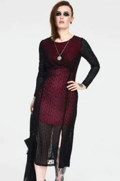 Jawbreaker Moonstruck Mesh Midi Dress