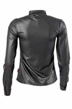 Queen Of Darkness Black Leather-Look Blouse 11 Queen Of Darkness Black Leather-Look Blouse -Cheap GOTHIC DRESSES Store black leather look blouse queen of darkness 5 300x