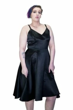 Cheap GOTHIC DRESSES Store -Cheap GOTHIC DRESSES Store black wings raw silk plus size midi dress angelique dr faust 2 300x