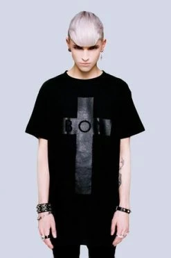 Long Clothing Boy Cross T-Shirt - Unisex -Cheap GOTHIC DRESSES Store boy cross t shirt unisex long clothing 10 300x