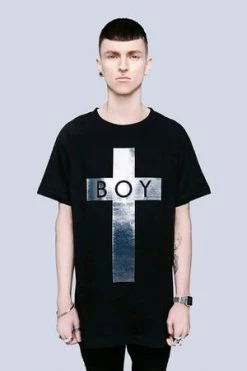 Long Clothing Boy Cross T-Shirt - Unisex -Cheap GOTHIC DRESSES Store boy cross t shirt unisex long clothing 3 300x