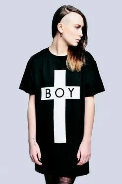 Long Clothing Boy Cross T-Shirt - Unisex -Cheap GOTHIC DRESSES Store boy cross t shirt unisex long clothing 5 300x