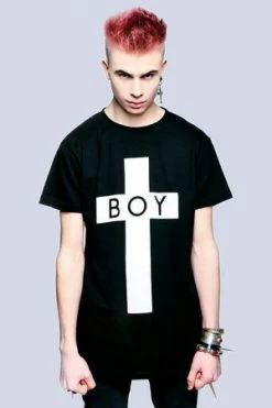Long Clothing Boy Cross T-Shirt - Unisex -Cheap GOTHIC DRESSES Store boy cross t shirt unisex long clothing 6 300x