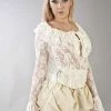 Burleska Brenda Long Sleeve Top In Lace