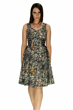 Dr Faust Candy Skulls Midi Dress - Vivian 4 Dr Faust Candy Skulls Midi Dress - Vivian - Image 4