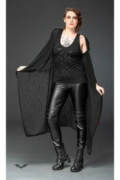 Queen Of Darkness Cardigan With Tapered Sleeves -Cheap GOTHIC DRESSES Store cardigan with tapered sleeves queen of darkness 3 300x