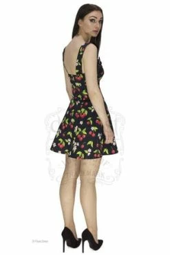Dr Faust Cherry And Flowers Black Mini Dress - Kaitlyn 7 Dr Faust Cherry And Flowers Black Mini Dress - Kaitlyn -Cheap GOTHIC DRESSES Store cherry and flowers black mini dress kaitlyn dr faust 3 300x