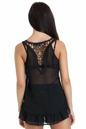 Jawbreaker Chiffon Crochet Top 5 Jawbreaker Chiffon Crochet Top - Image 5