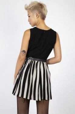 Jawbreaker Circ Le Soir Striped Skater Dress -Cheap GOTHIC DRESSES Store circ le soir striped skater dress jawbreaker 6 300x